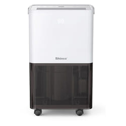 Shinco - Déshumidificateur d'air Silencieux 10L/Jour, Pour Max 15㎡, Fonction de déshumidification, Purification, Sèchage du linge, Minuterie 24h,