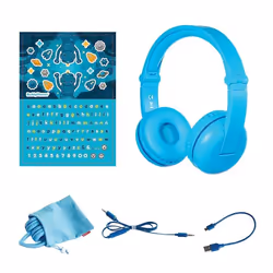 BuddyPhones Play, Avec fil &sans fil, 20 - 20000 Hz, 109 g, Casque, Bleu