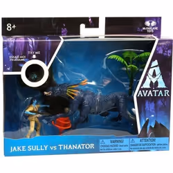 Figurine articulée Jake Sully & Thanator - Avatar - Coffret deluxe - Effet bioluminescent