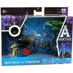 Figurine articulée Jake Sully & Thanator - Avatar - Coffret deluxe - Effet bioluminescent