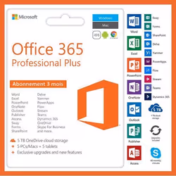 Microsoft Office 365 (valide 3 mois) pour PC / Mac / Android / iOS - A télécharger