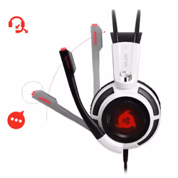 KLIM Puma Casque Avec fil Arceau Jouer Noir, Blanc