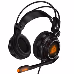 KLIM Puma, Avec fil, Jouer, 410 g, Casque, Noir