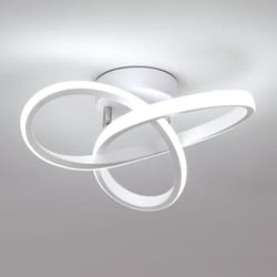 Plafonnier led Moderne 22W 2500LM, Design en Trèfle, Lumière Blanche Froid 6500K pour Chambre Cuisine Salon Couloir - Goeco