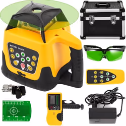 Niveau laser vert rotatif 360° - VEVOR - Autonivelant à faisceau horizontal vertical 500m