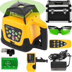 Niveau laser vert rotatif 360° - VEVOR - Autonivelant à faisceau horizontal vertical 500m