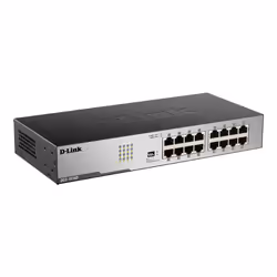 D-Link 16-Port 10/100/1000 Rackmountable Switch, Non-géré, Gigabit Ethernet (10/100/1000), Full duplex