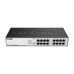 D-Link DGS-1016D commutateur réseau Non-géré Gigabit Ethernet (10/100/1000) 1U Noir, Argent