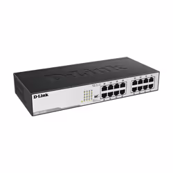 D-Link DGS-1016D commutateur réseau Non-géré Gigabit Ethernet (10/100/1000) 1U Noir, Argent