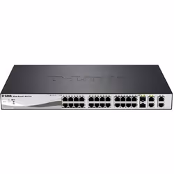 D-Link DES-1210-28P, Géré, L2, Connexion Ethernet, supportant l'alimentation via ce port (PoE), Grille de montage