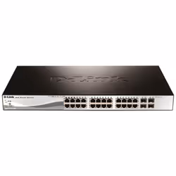 D-Link DGS-1210-28P, Géré, L2, Full duplex, Connexion Ethernet, supportant l'alimentation via ce port (PoE), Grille de montag ...