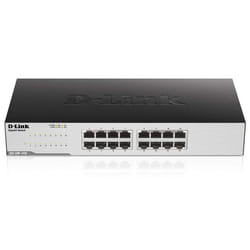 D-Link GO-SW-16G Non-géré L2 Gigabit Ethernet (10/100/1000) 1U Noir