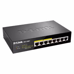 D-Link DGS-1008P, Non-géré, Gigabit Ethernet (10/100/1000), Full duplex, Connexion Ethernet, supportant l'alimentation via ce ...