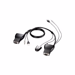 D-Link DKVM-222, 1,8 m, Noir, HDB-15, USB A, 193 g, 238 mm