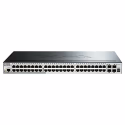 D-Link DGS-1510-52X, Géré, L3, Gigabit Ethernet (10/100/1000), Full duplex, Grille de montage, 1U