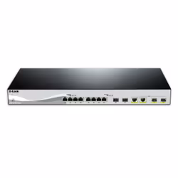 D-Link DXS-1210-12TC commutateur réseau Géré L2 10G Ethernet (100/1000/10000) 1U Noir, Argent