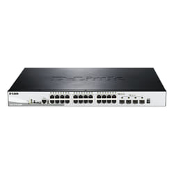 D-Link DGS-1510-28XMP commutateur réseau Géré L2/L3 Gigabit Ethernet (10/100/1000) Connexion Ethernet, supportant l'alimentation via ce port (PoE) Noir, Gris