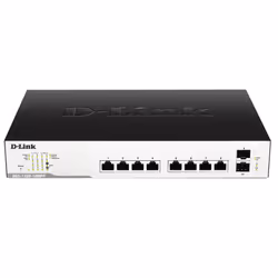D-Link DGS-1100-10MP, Géré, L2, Gigabit Ethernet (10/100/1000), Connexion Ethernet, supportant l'alimentation via ce port (Po ...