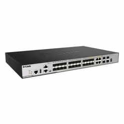 D-Link DGS-3630-28SC, Géré, L3, Aucun, Full duplex, Grille de montage, 1U