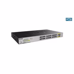 D-Link DGS-1026MP commutateur réseau Non-géré Gigabit Ethernet (10/100/1000) Connexion Ethernet, supportant l'alimentation via ce port (PoE) Noir, Gris