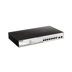 D-Link DGS-1210-10MP commutateur réseau Géré L2/L3 Gigabit Ethernet (10/100/1000) Connexion Ethernet, supportant l'alimentation via ce port (PoE) Noir