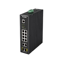 D-Link DIS-200G-12PS commutateur réseau Géré L2 Gigabit Ethernet (10/100/1000) Connexion Ethernet, supportant l'alimentation via ce port (PoE) Noir