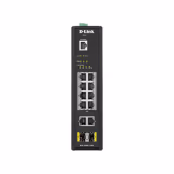 D-Link DIS-200G-12PS commutateur réseau Géré L2 Gigabit Ethernet (10/100/1000) Connexion Ethernet, supportant l'alimentation via ce port (PoE) Noir - Vue supplémentaire 4