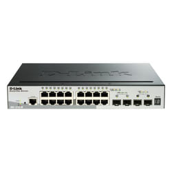 D-Link DGS-1510 Géré L3 Gigabit Ethernet (10/100/1000) Connexion Ethernet, supportant l'alimentation via ce port (PoE) Noir
