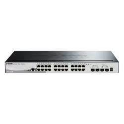 D-Link DGS-1510 Géré L3 Gigabit Ethernet (10/100/1000) Connexion Ethernet, supportant l'alimentation via ce port (PoE) Noir