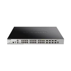 D-Link DGS-3630-28PC/SI commutateur réseau Géré L3 Gigabit Ethernet (10/100/1000) Connexion Ethernet, supportant l'alimentation via ce port (PoE) Noir, Gris
