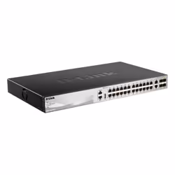 D-Link DGS-3130-30TS, Géré, L3, Gigabit Ethernet (10/100/1000), Grille de montage
