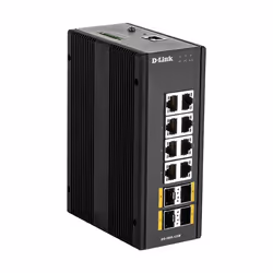 D-Link DIS‑300G‑12SW, Géré, L2, Gigabit Ethernet (10/100/1000), Full duplex, Montage mural