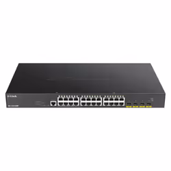 D-Link DGS-1250-28XMP, Géré, L3, Gigabit Ethernet (10/100/1000), Full duplex, Connexion Ethernet, supportant l'alimentation v ...