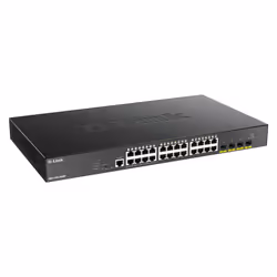 D-Link DGS-1250-28XMP commutateur réseau Géré L3 Gigabit Ethernet (10/100/1000) Connexion Ethernet, supportant l'alimentation via ce port (PoE) Noir