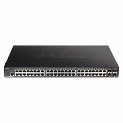 D-Link DGS-1250-52XMP, Géré, L3, Aucun, Connexion Ethernet, supportant l'alimentation via ce port (PoE), Grille de montage