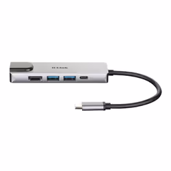 D-Link DUB-M520 station d'accueil Avec fil Thunderbolt 3 Aluminium, Noir