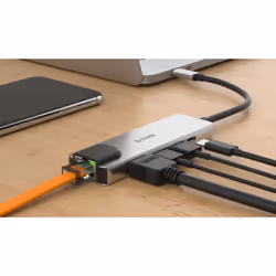 D-Link DUB-M520 station d'accueil Avec fil Thunderbolt 3 Aluminium, Noir - Vue supplémentaire 4