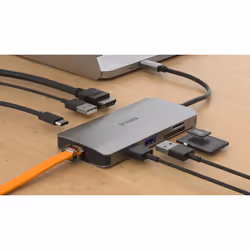 D-Link DUB-M810 station d'accueil Avec fil USB 3.2 Gen 1 (3.1 Gen 1) Type-C Argent - Vue supplémentaire 5