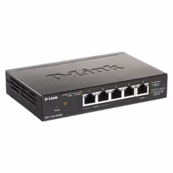 D-Link DGS-1100-05PDV2 commutateur réseau Géré Gigabit Ethernet (10/100/1000) Connexion Ethernet, supportant l'alimentation via ce port (PoE) Noir