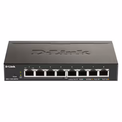 D-Link DGS-1100-08PV2, Géré, L2/L3, Gigabit Ethernet (10/100/1000), Full duplex, Connexion Ethernet, supportant l'alimentatio ...