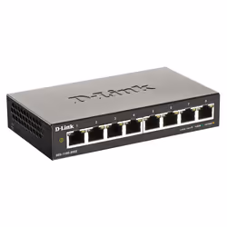 D-Link DGS-1100-08V2 commutateur réseau Géré L2 Gigabit Ethernet (10/100/1000) Noir