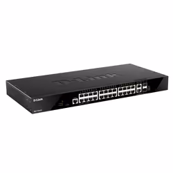 D-Link DGS-1520-28, Géré, L3, 10G Ethernet (100/1000/10000), Grille de montage, 1U