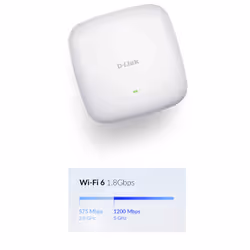 D-Link DAP‑X2810 Point d'accès PoE bibande AX1800 Wi-Fi 6 - Vue supplémentaire 8