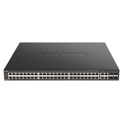 D-Link DGS-2000-52MP commutateur réseau Géré L2/L3 Gigabit Ethernet (10/100/1000) Connexion Ethernet, supportant l'alimentation via ce port (PoE) 1U Noir