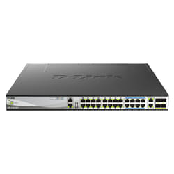 D-Link DMS-3130-30PS commutateur réseau Géré L3 2.5G Ethernet (100/1000/2500) Connexion Ethernet, supportant l'alimentation via ce port (PoE) 1U Noir