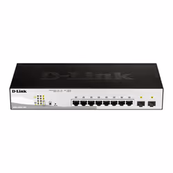 D-Link DGS-1210-10P, Géré, L2, Gigabit Ethernet (10/100/1000), Connexion Ethernet, supportant l'alimentation via ce port (PoE ...