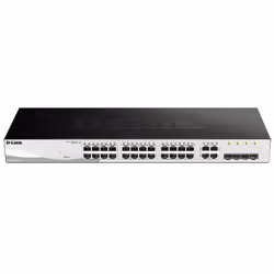 D-Link DGS-1210-24, Géré, L2, Gigabit Ethernet (10/100/1000), Full duplex, Grille de montage, 1U