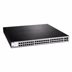 D-Link DGS-1210-52MP, Géré, L2, Gigabit Ethernet (10/100/1000), Full duplex, Connexion Ethernet, supportant l'alimentation vi ...