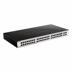 D-Link DGS-1210-52/ME Géré L2 Gigabit Ethernet (10/100/1000) 1U Noir - Vue supplémentaire 2