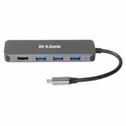 D-Link Station d'accueil USB-C 5-en-1 avec HDMI/alimentation DUB-2333
